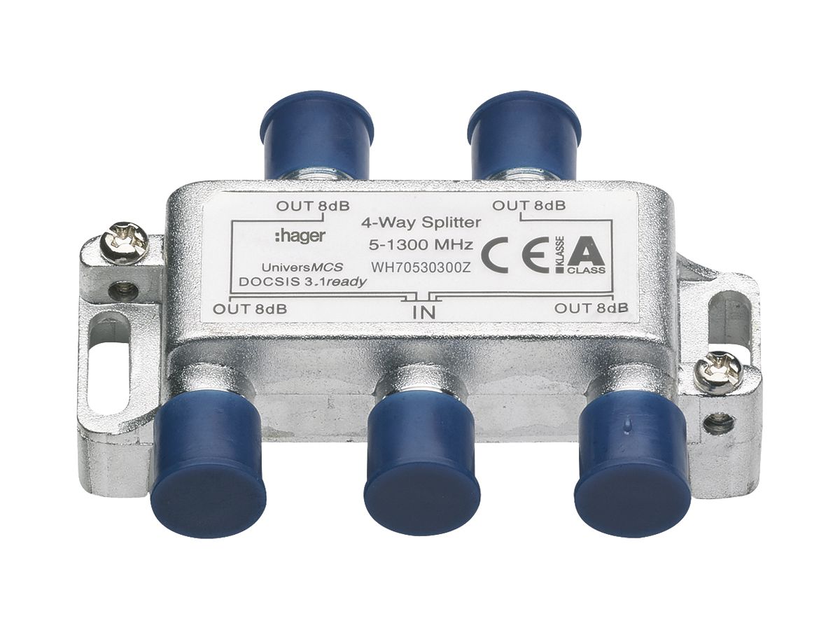 F-Verteiler Hager HMS 5…1300MHz 4-fach