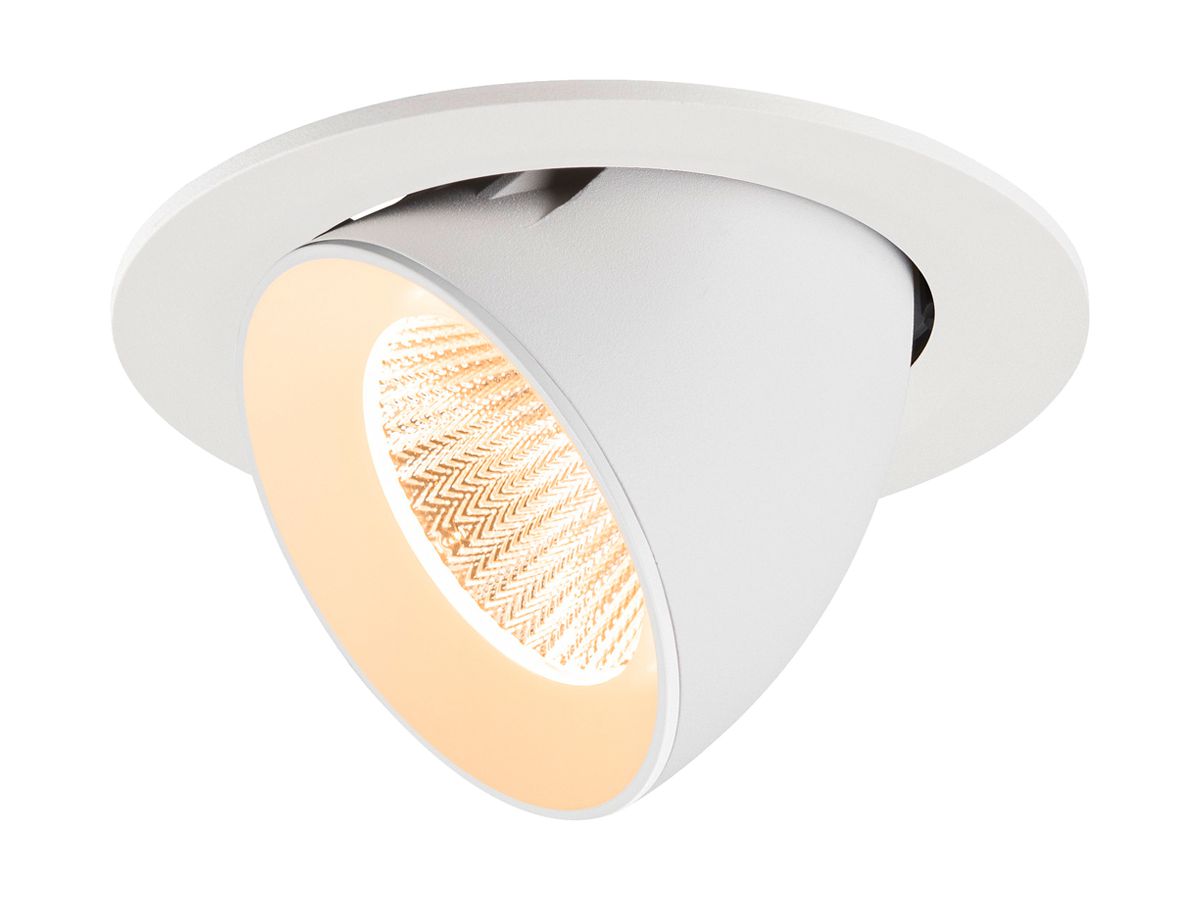 EB-LED-Spot SLV NUMINOS GIMBLE L 17W 2400lm 2700K MB DALI DIM Ø160×115mm ws