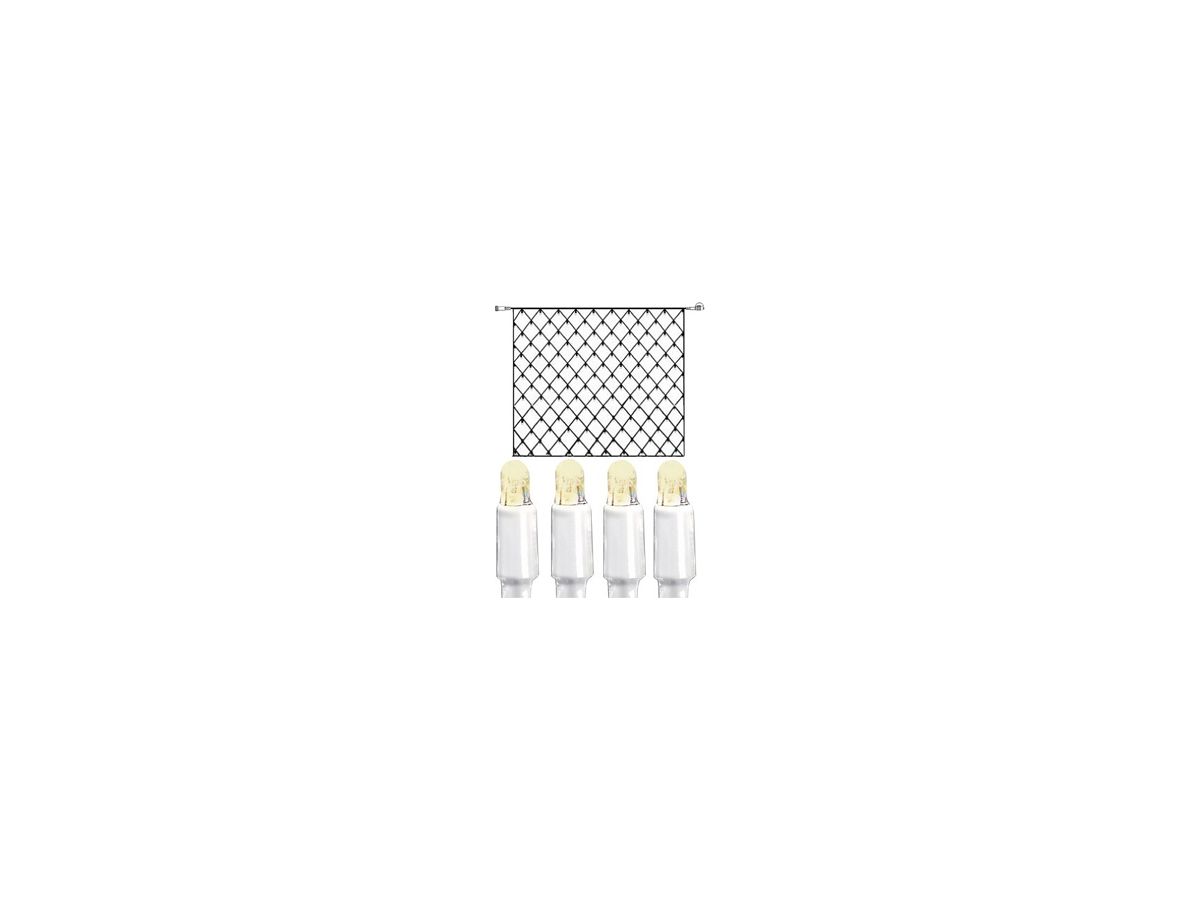 Lichtnetz System LED Extra, 3×3m, weiss, 16W, 192 LED, warmweiss