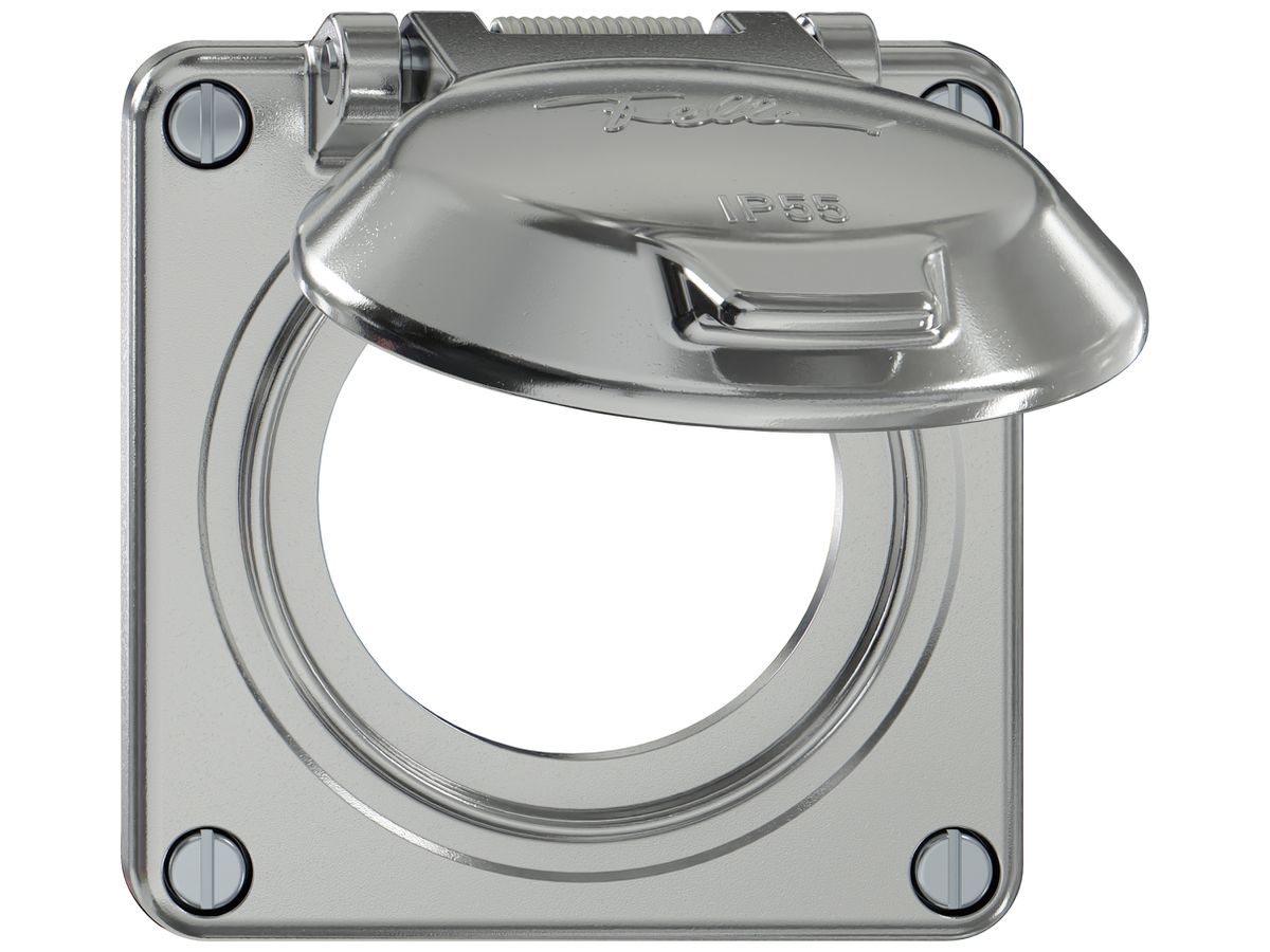 Oberteil ELEMENT SNAPFIX® mit Klappdeckel Ø53mm alu