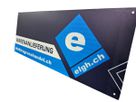 Abladetafel "elektrogrosshandel.ch" - Gross 750x300x3mm, Reflektierende Folie