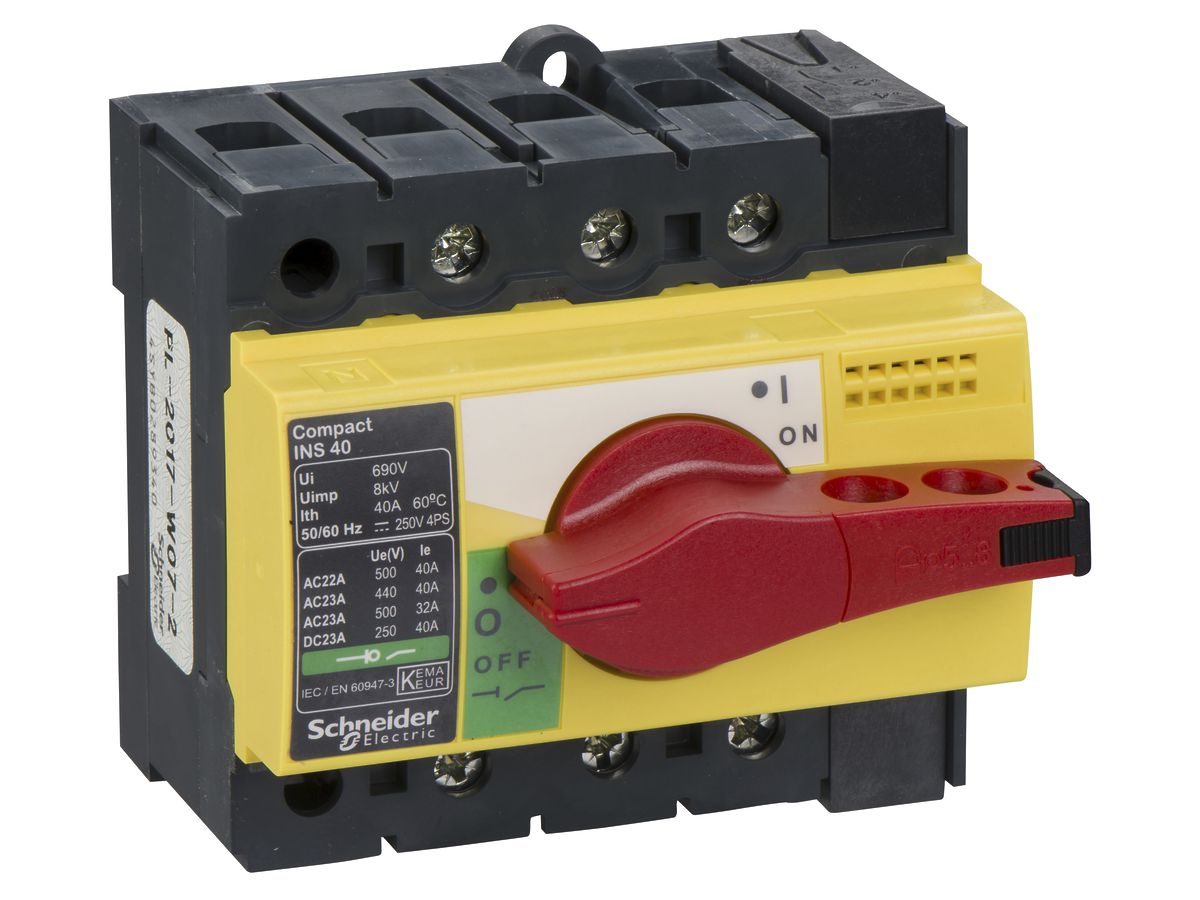 EB-Lasttrennschalter Schneider Electric NS-I 40 3L gelb/rot