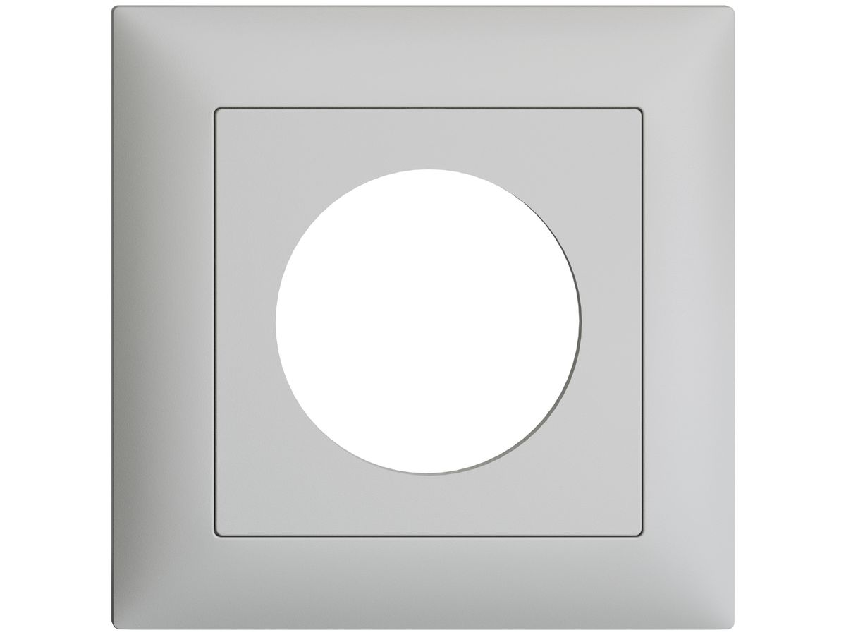 UP-Frontset EDIZIOdue hellgrau 88×88mm mit Bohrung 43mm