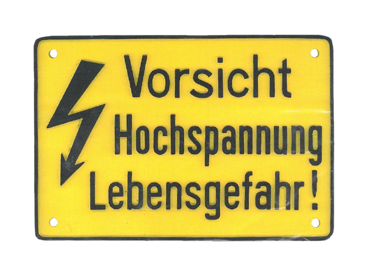 Warntafel Al 240×165mm gelb-sz deutsch