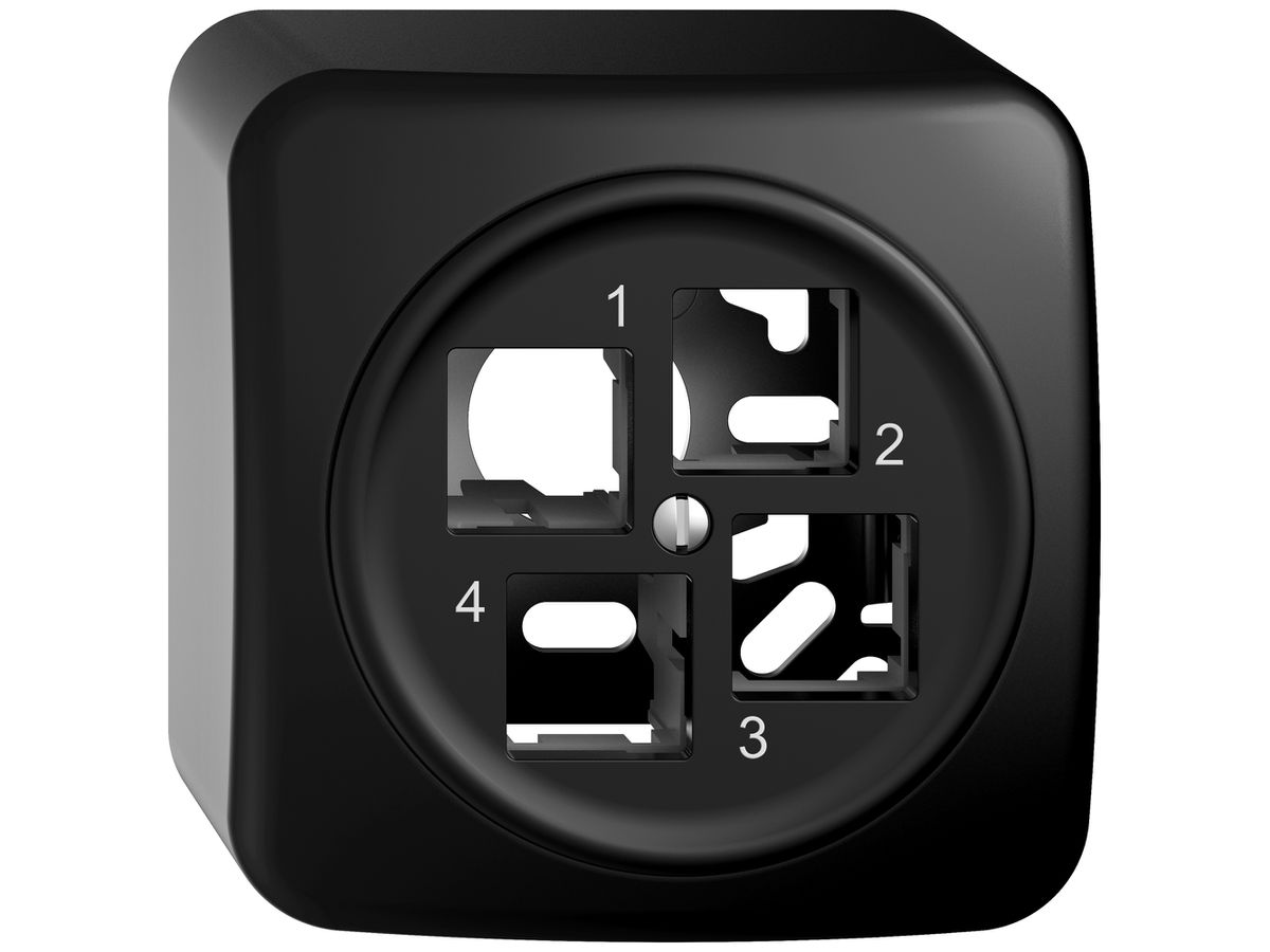 AP-Montageset STANDARDdue EASYNET S-One SNAPFIX® gerade für 4×RJ45 sz