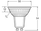 LED-Lampe LEDVANCE GU10 2W 360lm 827 Ø50×54mm PAR16 klar 36°