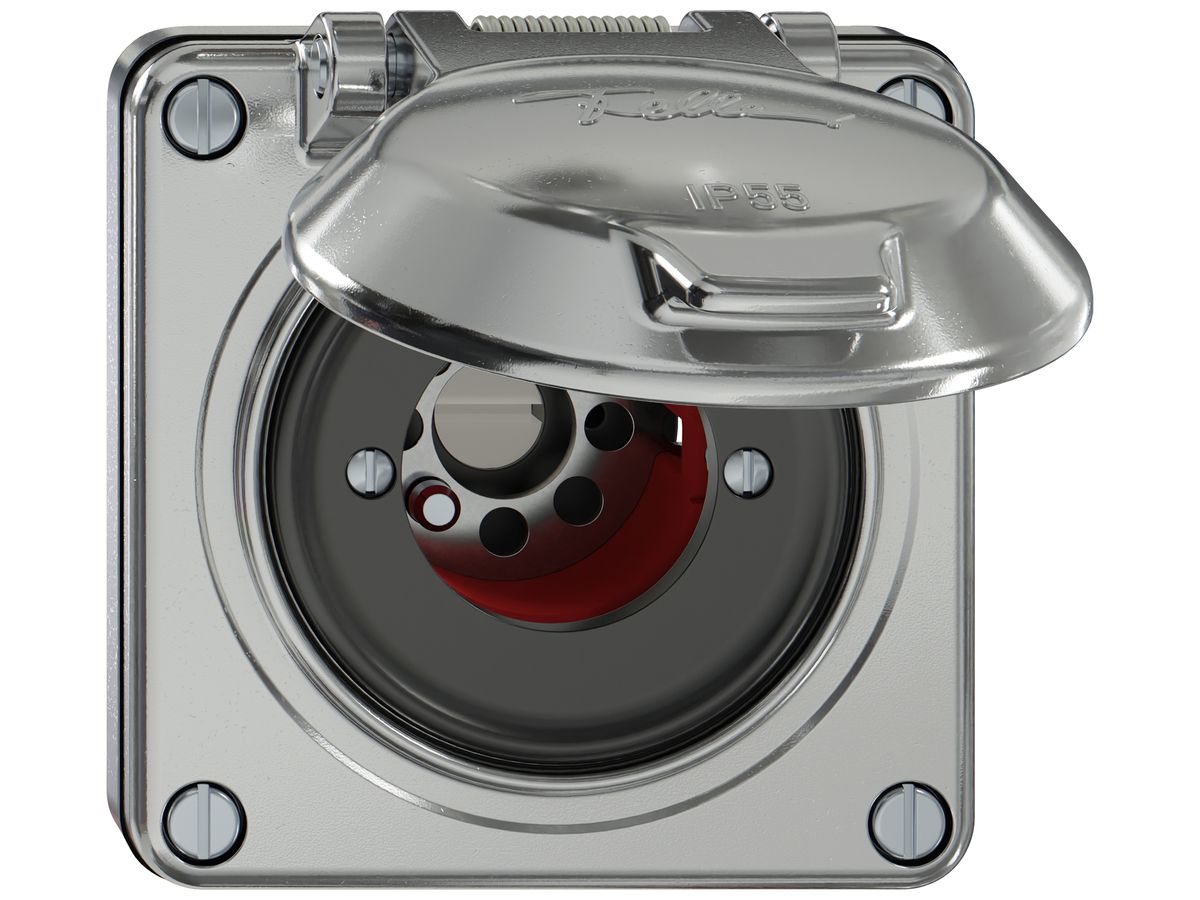 UP-Schwenktaster ELEMENT SNAPFIX® 1P 1S 16A 400V 0<-1 87×91×73mm aluminium