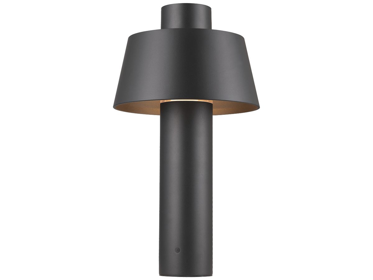 Wegeleuchte SLV PHOTONI 45 E27 1×0…13W IP55 Fussplatte 250×450mm schwarz
