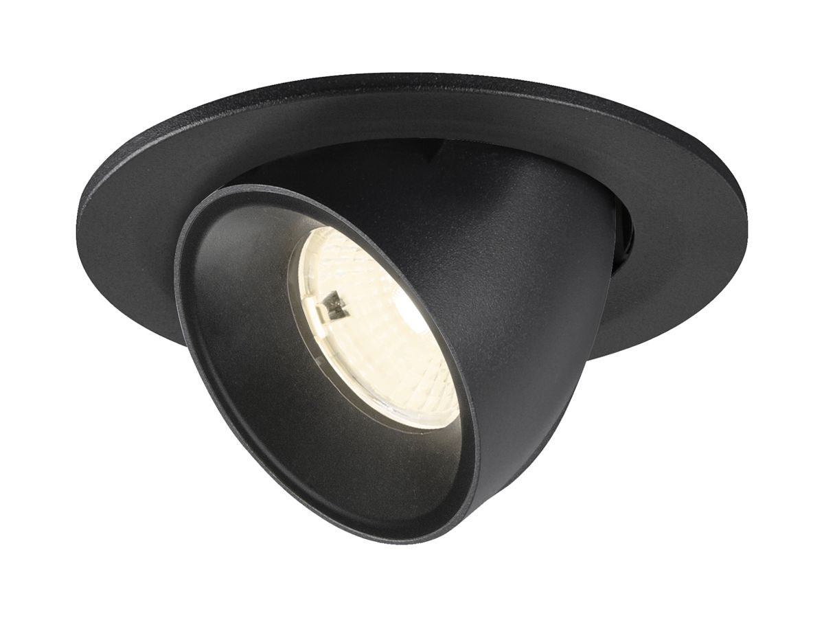 LED-Downlight SLV NUMINOS GIMBLE S 6.7W 1050lm 4000K WB DALI Ø100×70 schwarz