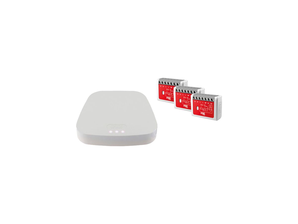 SmartHome-Zentrale-Set Urmet GATE-UP KIT 1×GATE-UP 3×MTR1300EB-UP