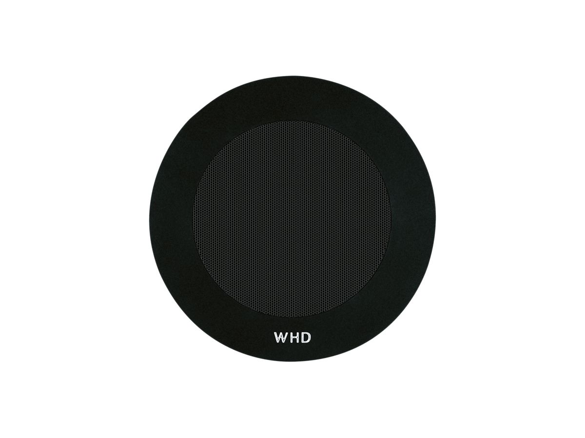 Blende Kunststoff rund schwarz mit Gitter anthrazit für WHD L-S