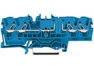 Durchgangsklemme WAGO TOPJOB-S 2.5mm² 4L blau konturengleich