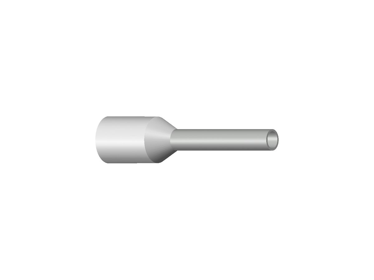 Aderendhülse Typ A isoliert 0.75mm²/8mm weiss