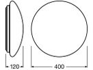 LED-Decken-/Wandleuchte SURFACE CIRCULAR 400 24W 1920lm 830 IP44/IP20 weiss