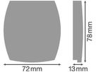 Endkappen LEDVANCE TRUSYS FLEX 72×78mm Polycarbonat weiss 2 Stk.