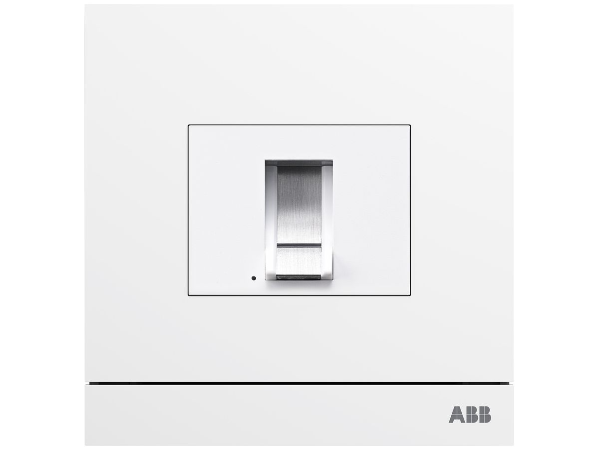 Aussenstation ABB-Welcome mit Fingerprint-Modul, weiss