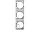 Montagerahmen Feller ELEMENT 3×1 Aluminium