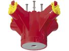 Lampendübel MT Crallo-Star Ø60×90mm ohne Montagering 4×M20/M25 rot