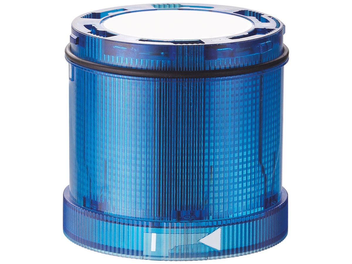Blitz- und Dauerleuchte WERMA TwinLIGHT Classic, 24VAC/DC, 70mm, blau