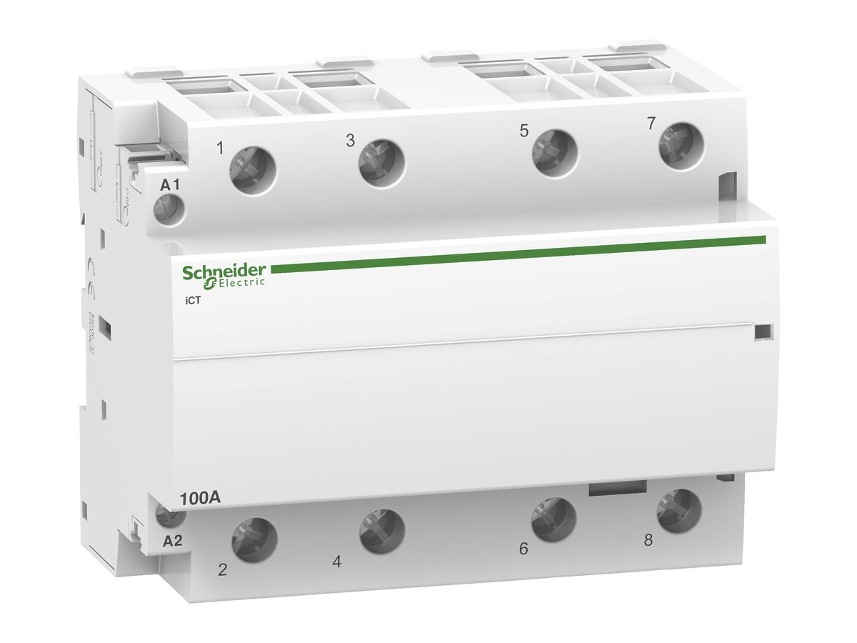 Installationsschütz Schneider Electric CT 3P 100A 220…240V AC 4S