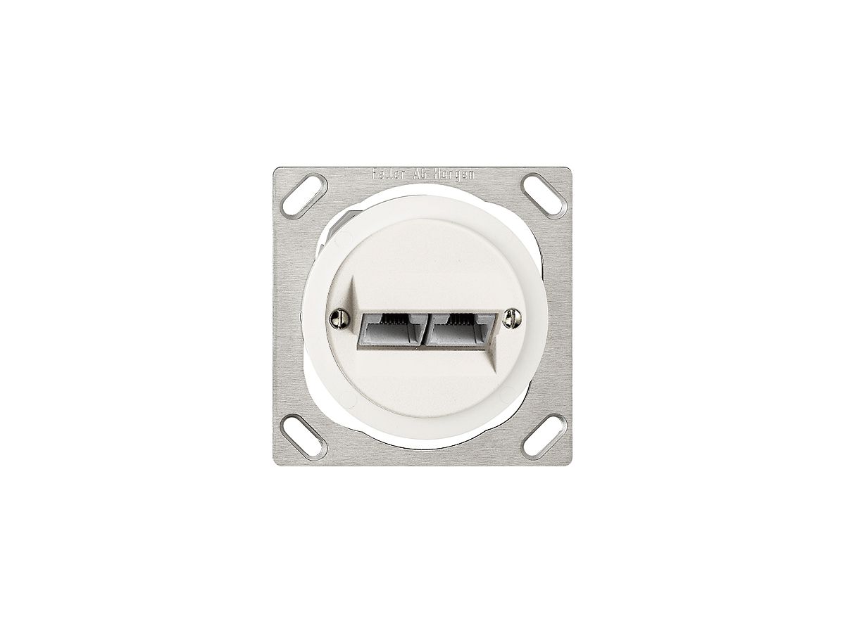 EB-Anschlussdose JK St.2×RJ45 weiss