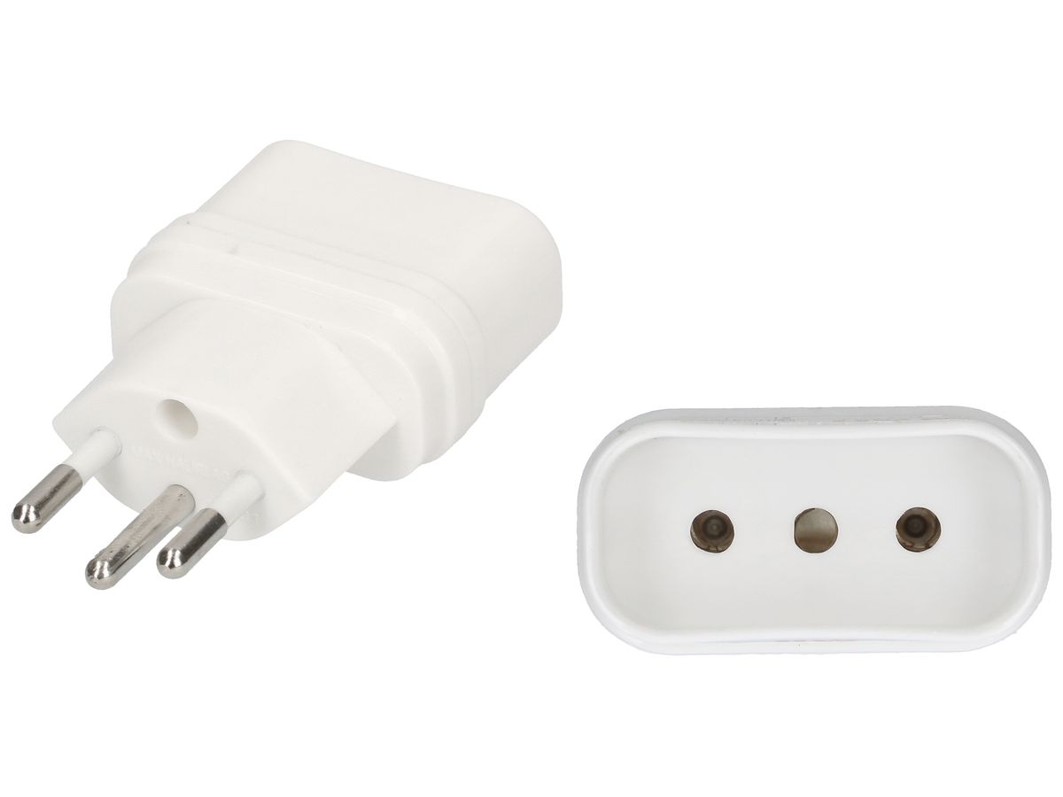 Reiseadapter MAX HAURI PLUG 250V 10A IT S/P 11 für CH T12 ws