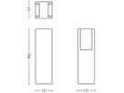 Wegeleuchte Philips Bridge E27 1×42W 402mm IP44 anthrazit