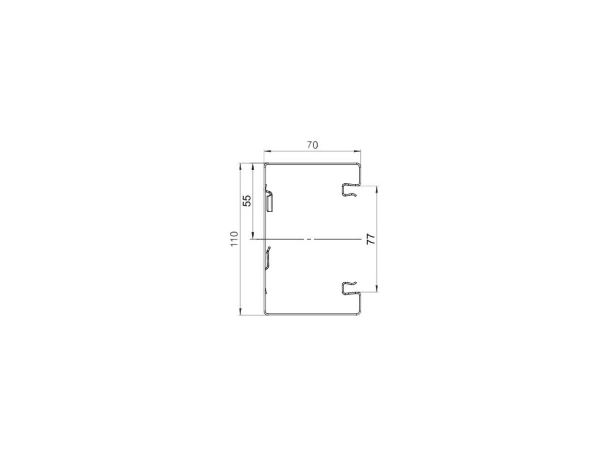 Grundprofil Bettermann GS-S70110 verzinkt