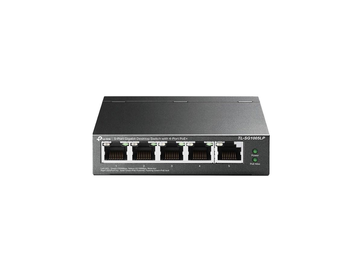 Switch TP-Link TL-SG1005LP 5×RJ45 GbE 4×PoE