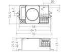 Präsenzmelder Tridonic smartSWITCH SFI 10 HF 5DP bDW weiss