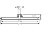Befestigungsset Hensel KV MB 18 für aussenliegende Gehäusebefestigung