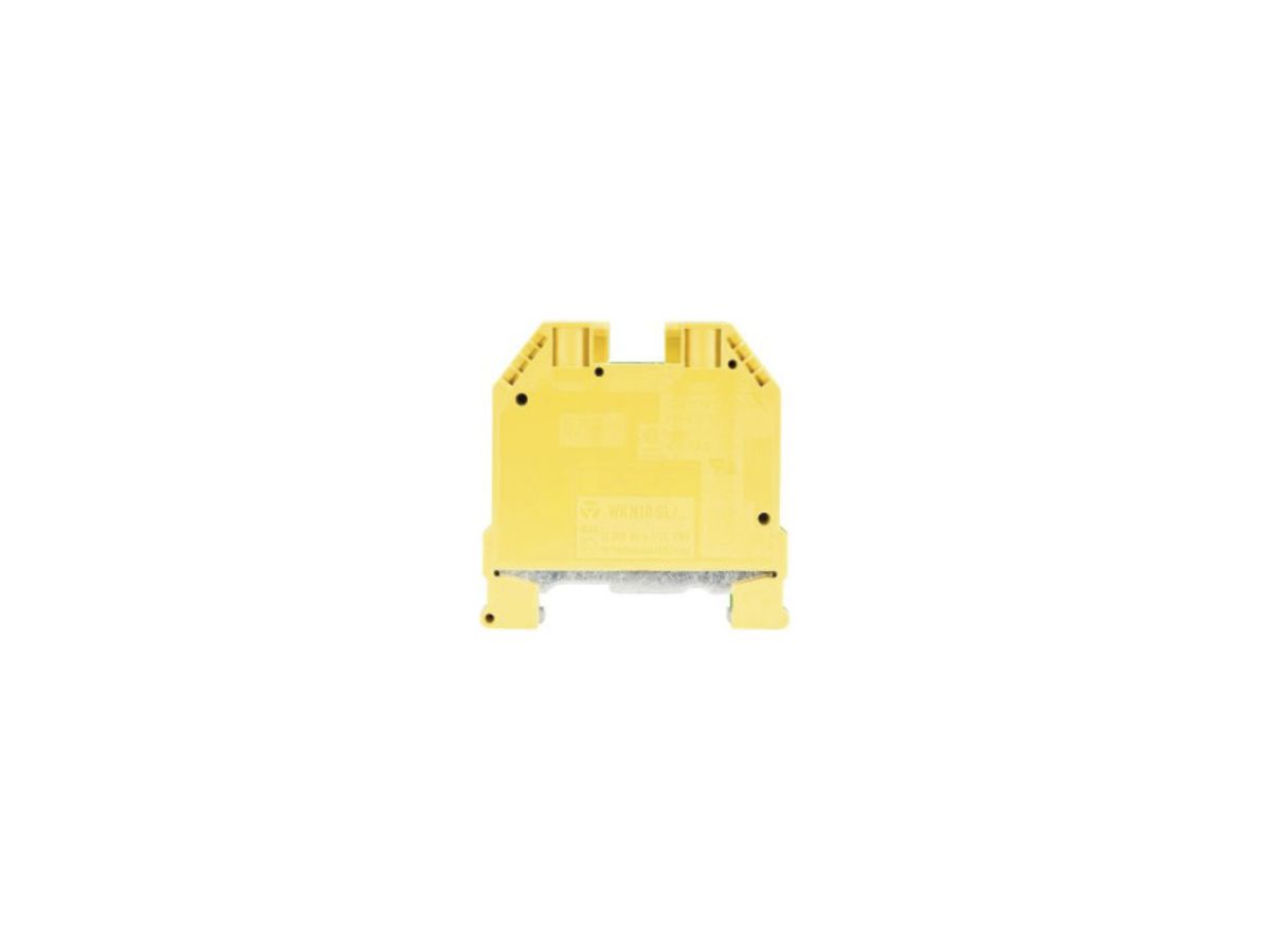 Schutzleiter-Reihenklemme WKN 1.5…10mm² 2×Schraub.1 Etage Hutschiene TH35 gn/gb