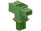 T-Verteiler WAGO 2-polig grün