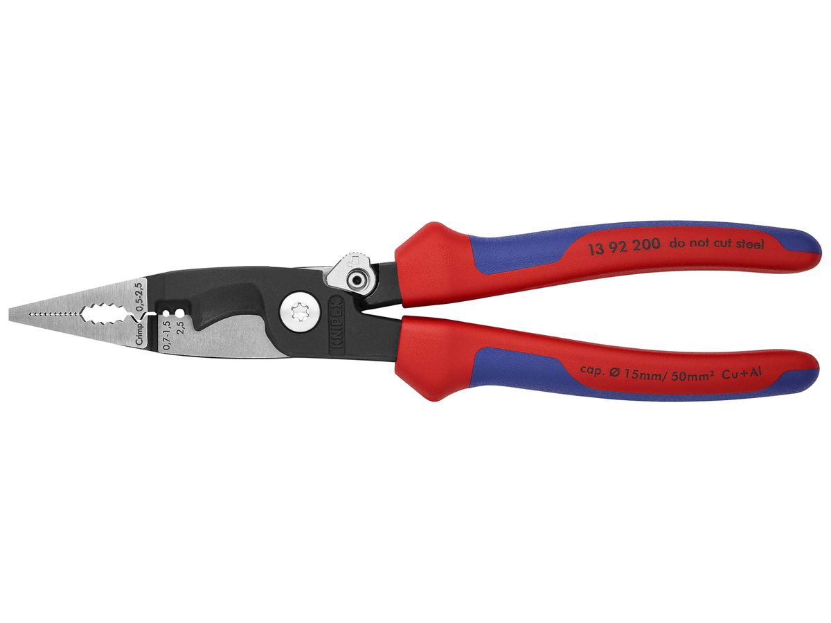 Installationszange KNIPEX 200mm 0.75…2.5mm²/Ø15mm