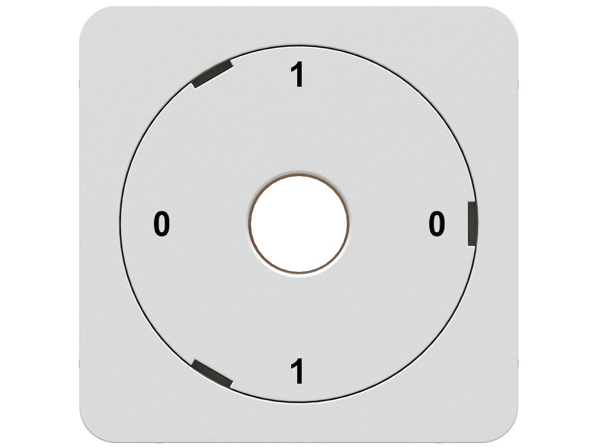Frontplatte MH priamos 0-1-0-1 für Nockenschalter weiss