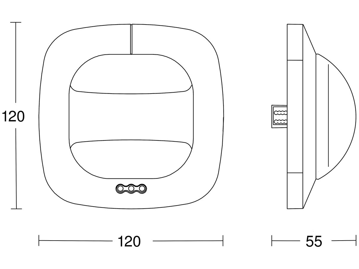 EB-Präsenzmelder Steinel Dual HF DALI-2 APC 360° h=2.8m 20m×3m