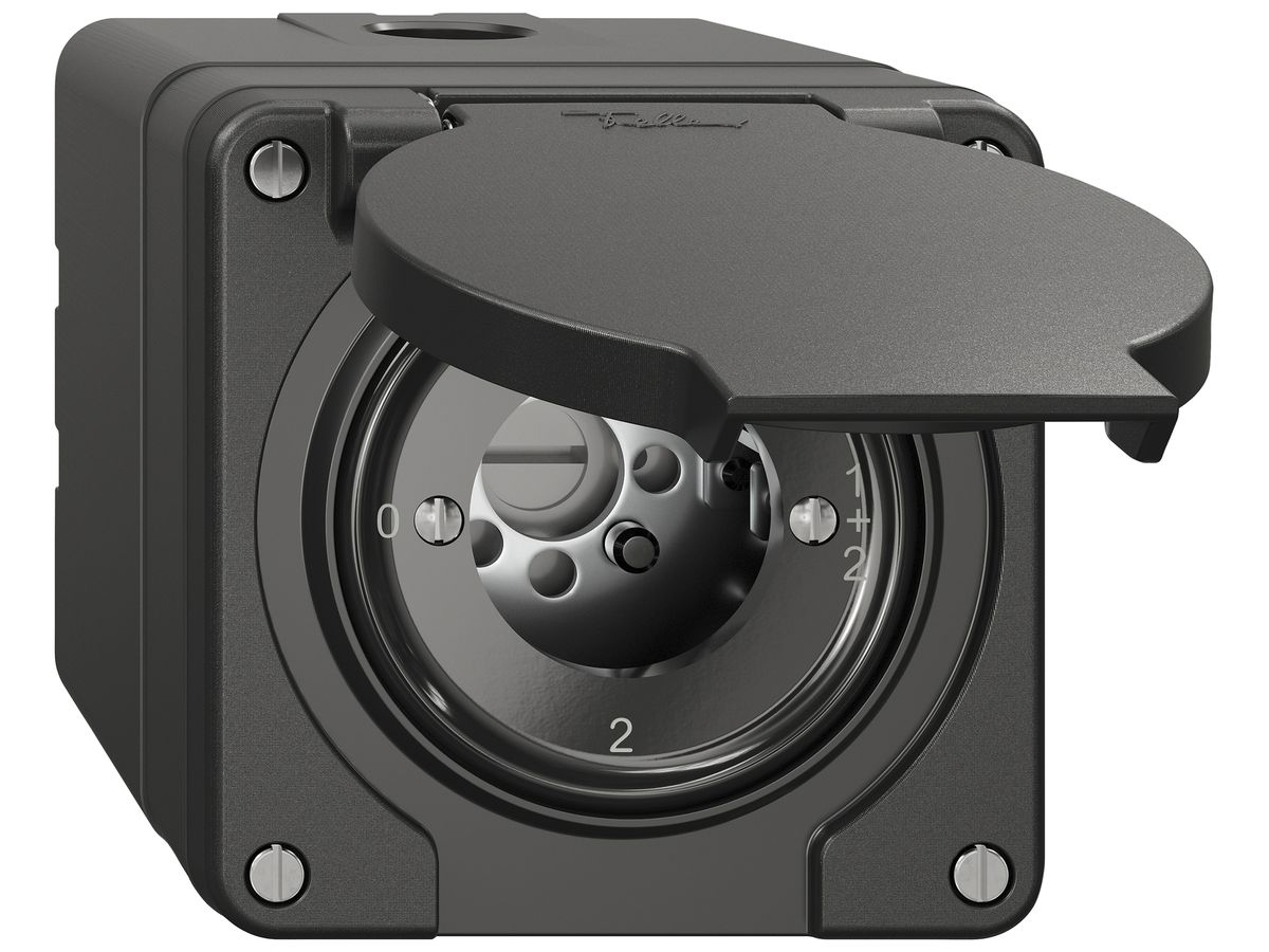 AP-Schlüsselschalter NEVO SNAPFIX® Serienschalter 16A 400V 0-1-1+2-2 sz