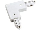 Eckverbinder SLV für 1-Phasen AP-Stromschiene, Erde aussen weiss