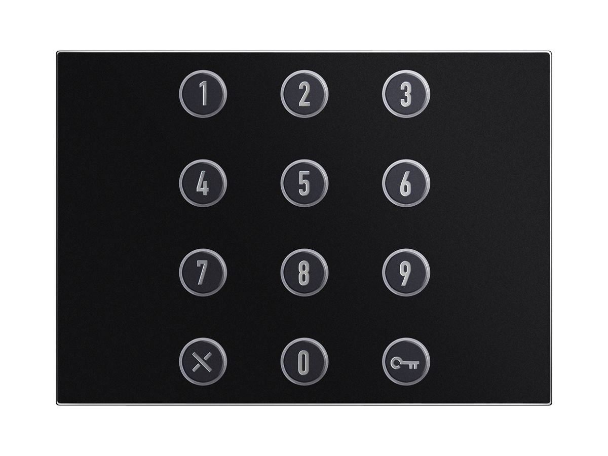 Frontplatte für Numerisches Tastaturmodul Urmet Alpha, IP55, schwarz