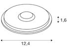 LED-Bodenleuchte SLV BIG PLOT 4.9W 540lm 3000K Ø124×16mm, Edelstahl