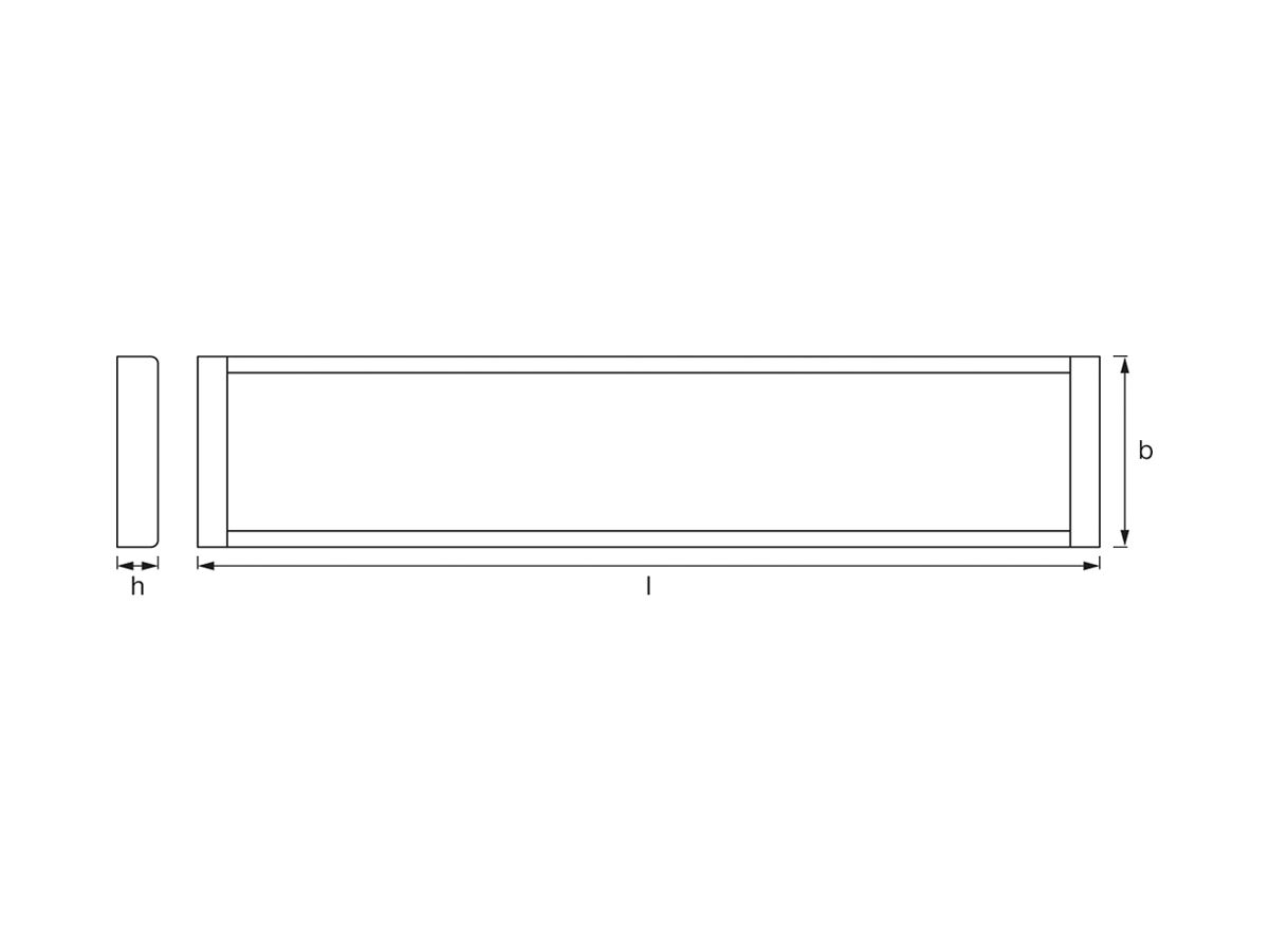 LED-Deckenleuchte LDV LED Office Line, 600mm 25W 4000K
