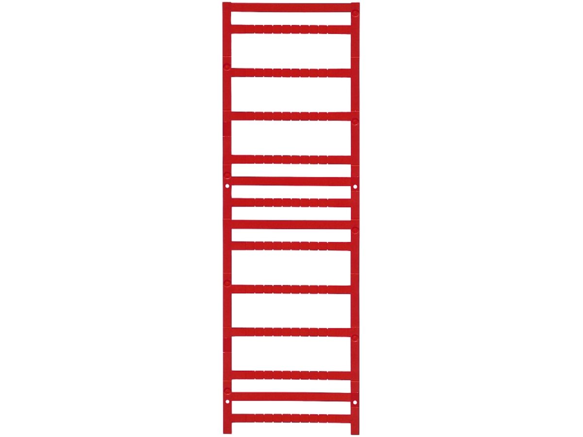 Klemmenmarkierer Weidmüller MultiFit 5×5mm WAGO/Legrand/Entrelec PA66 rot