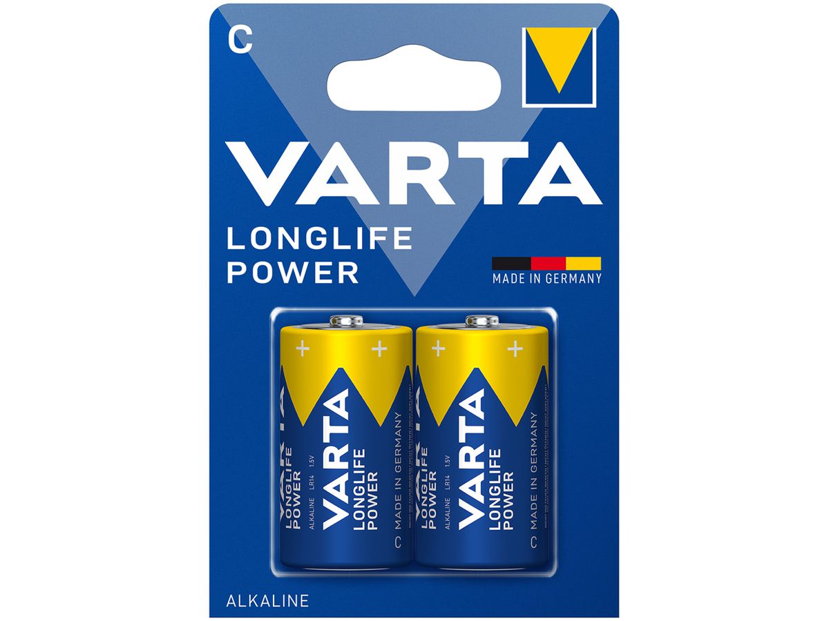 Batterie Alkali VARTA Longlife Power C Blister à 2 Stück