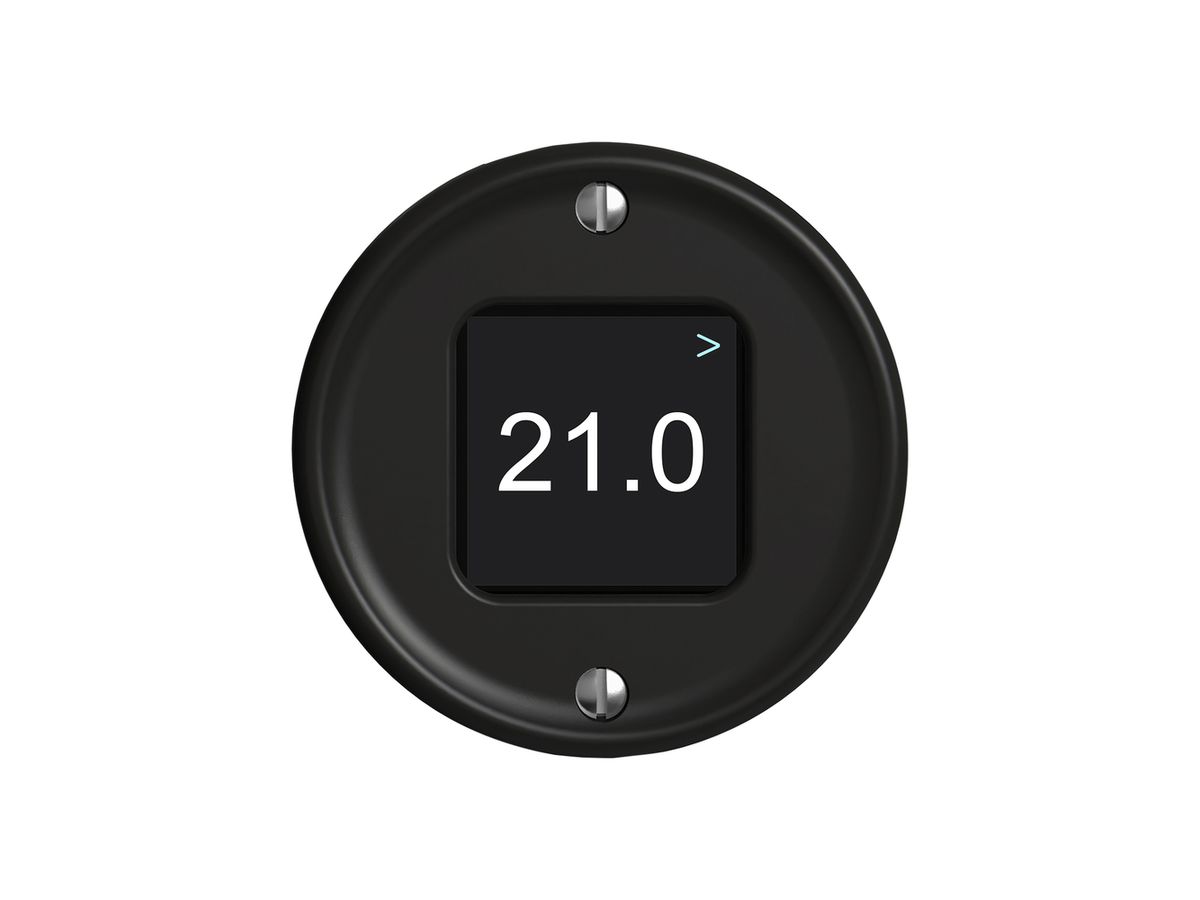 Raumtemperatursensor STANDARDdue Wiser CO2 230V 5…30°C schwarz
