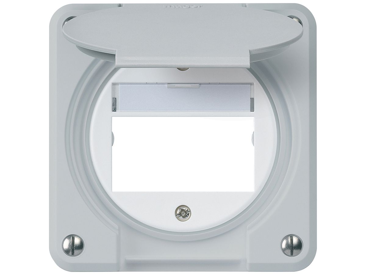 UP-Montageset robusto IP55 flach grau für Multimedia-Modul für Kombination