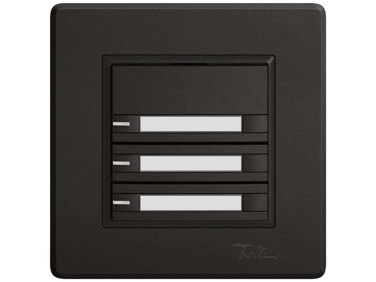 UP-Universaltaster EDIZIO.liv UNI SNAPFIX® m.LED RGB 3× 2-Tbed.Pap.sz