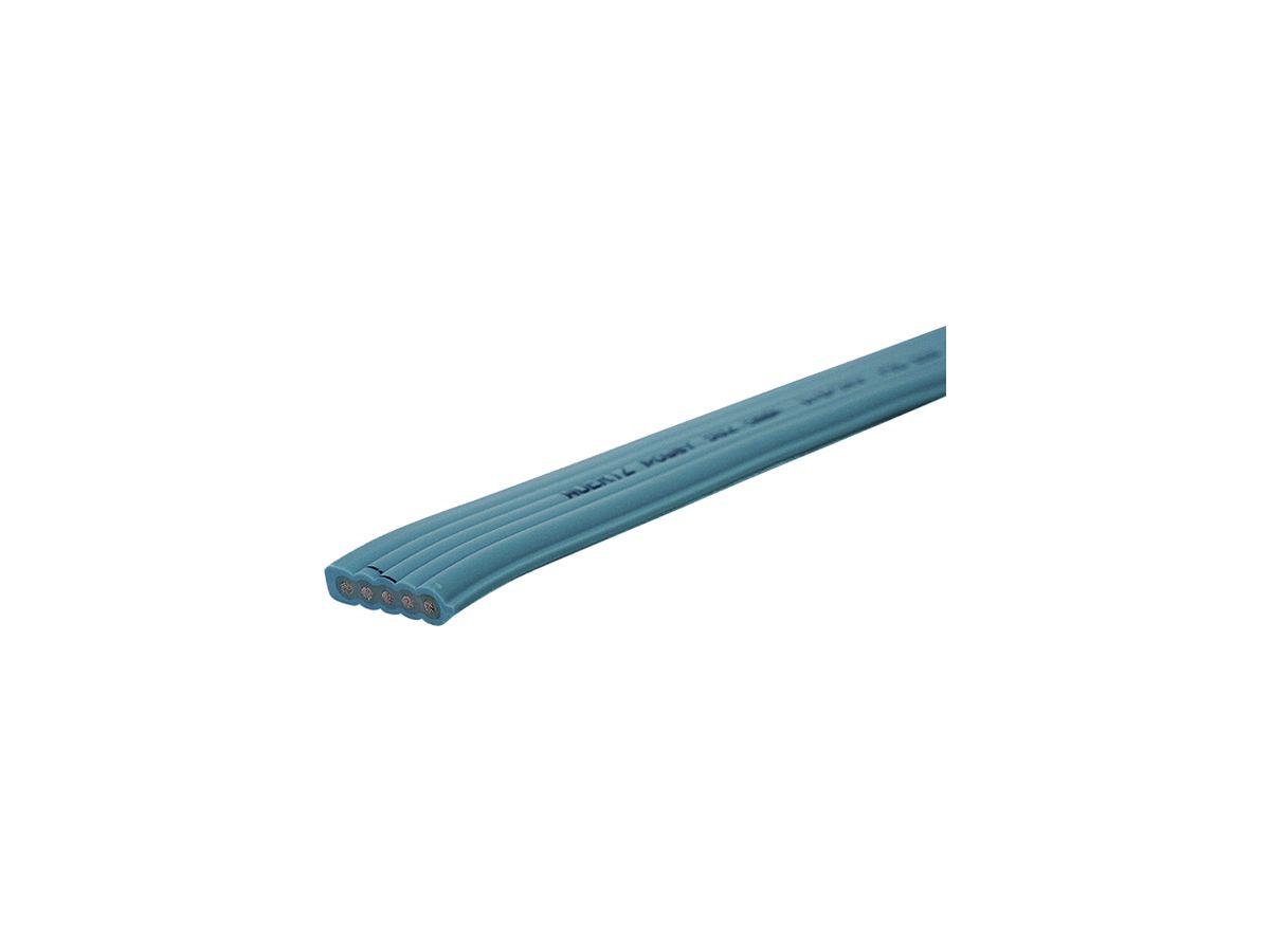 Flachkabel Woertz Power 5×2.5mm² PVC grün Eca