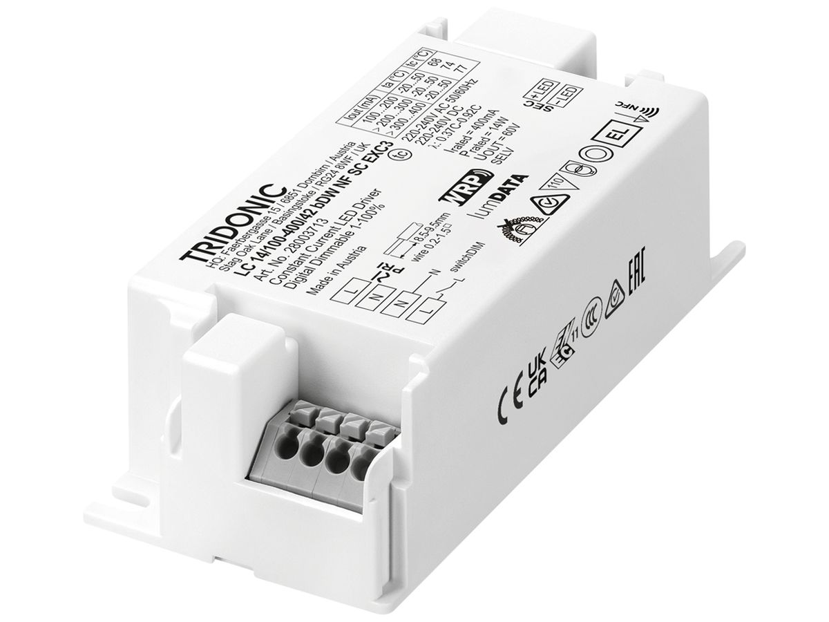 LED-Konverter Tridonic LC 4.2…14W 100…400mA DIM