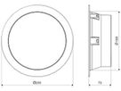 LED-Downlight Steinel RS PRO DL 200 HF 17.3W 2088lm 830/840/857 IP54 DIM Ø230 ws