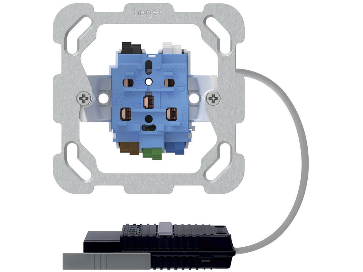 EB-Steckdose Typ 15/25 Hager, Rundkabel-Adapter